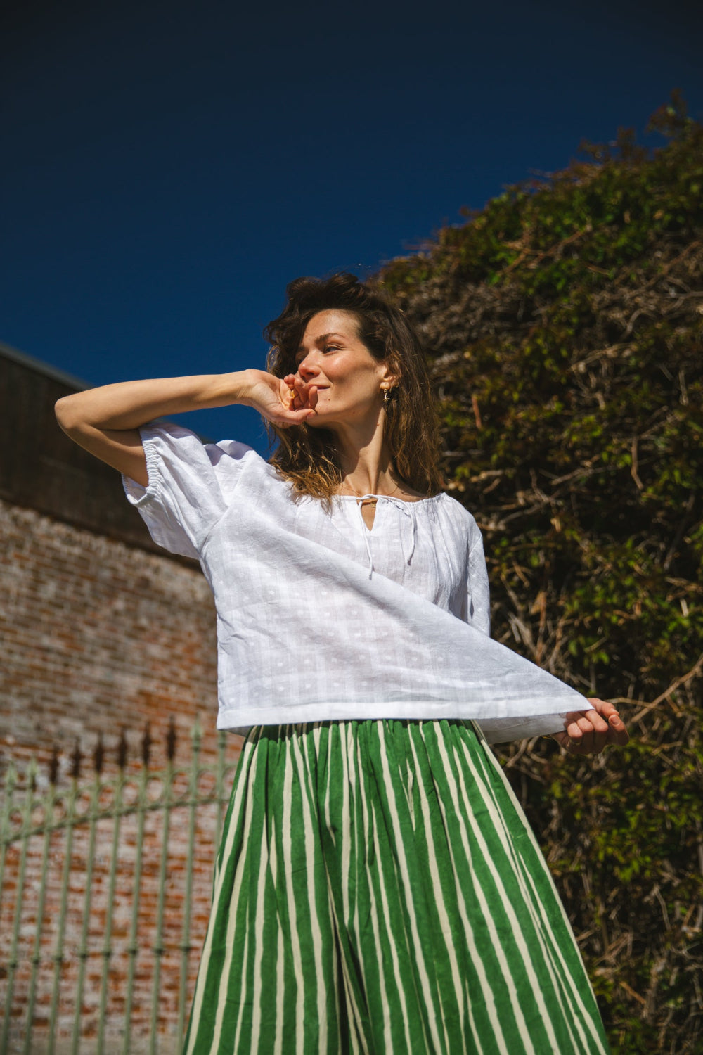 The Mary Top-White