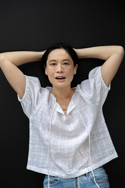The Mary Top-White