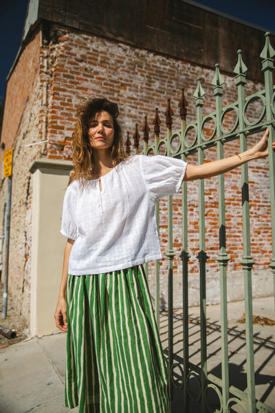 The Mary Top-White