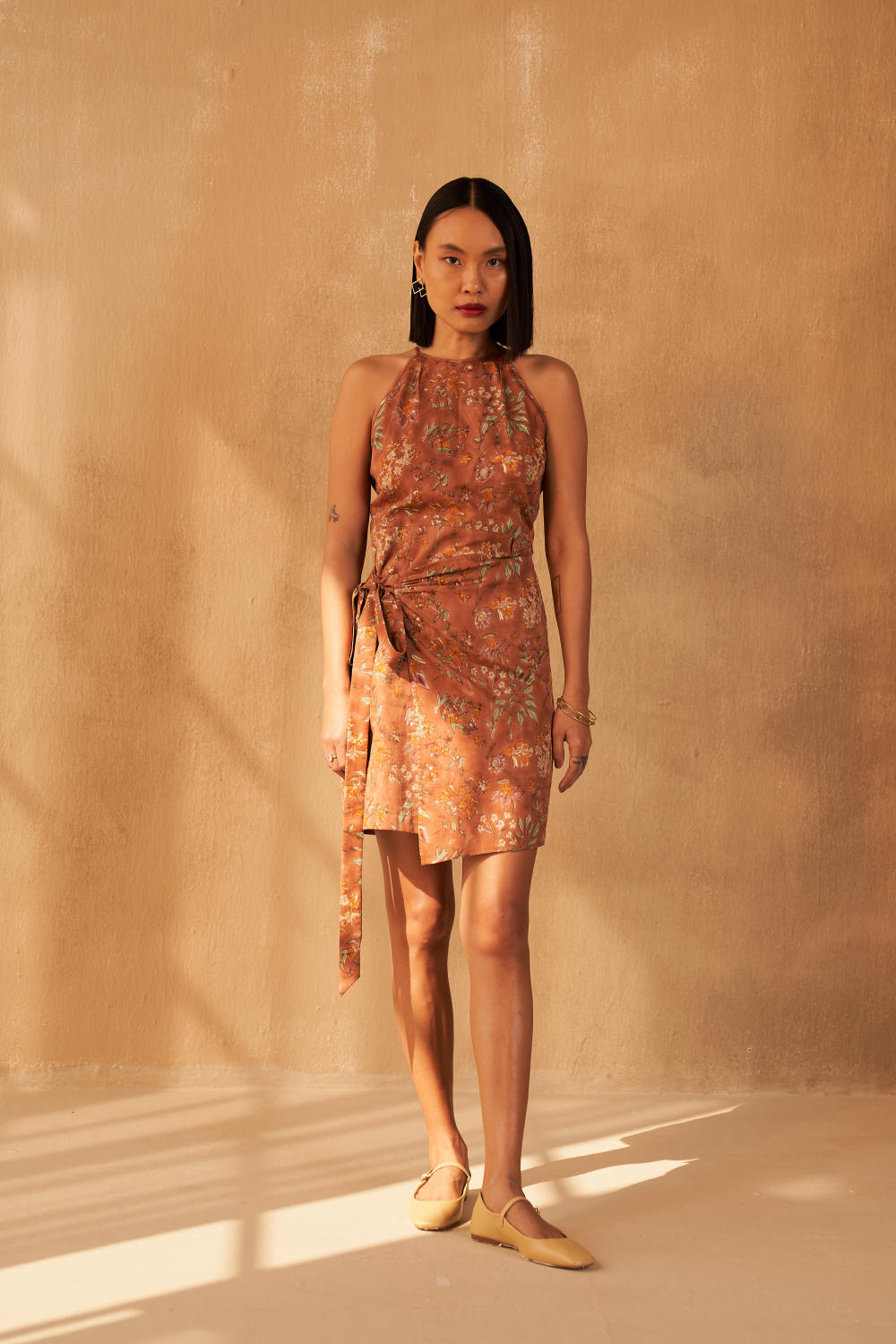 The Meadow Organic Cotton Wrap Dress