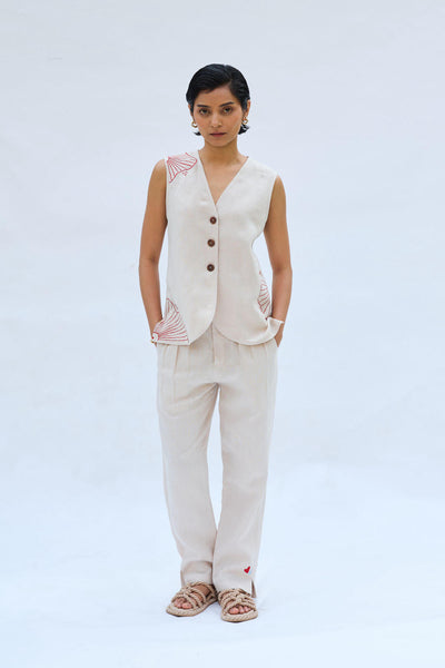 The Misty Linen Waistcoat