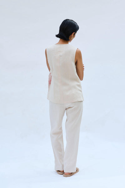 The Misty Linen Waistcoat