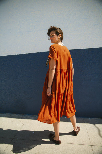 The Orchard Dress-Orange