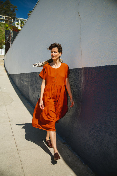 The Orchard Dress-Orange