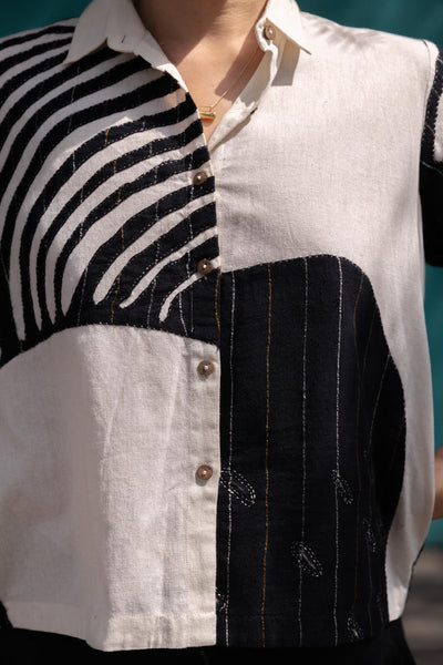 The Zebra Shirt-Black & white