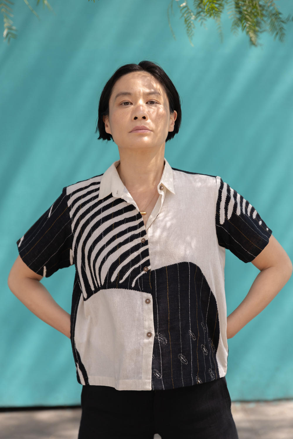 The Zebra Shirt-Black & white