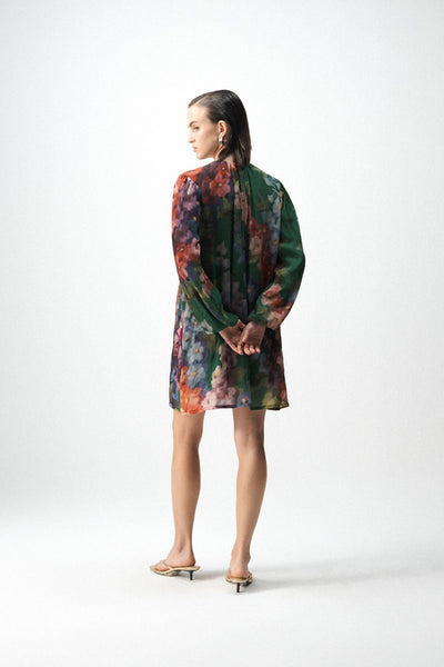 THEA EMBROIDERD SHORT DRESS