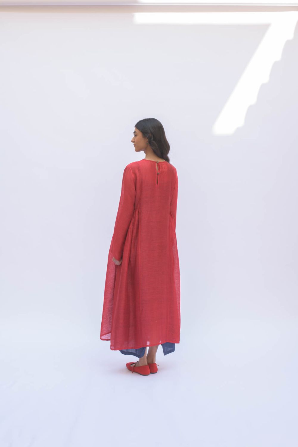 RESHAM RED DRESS