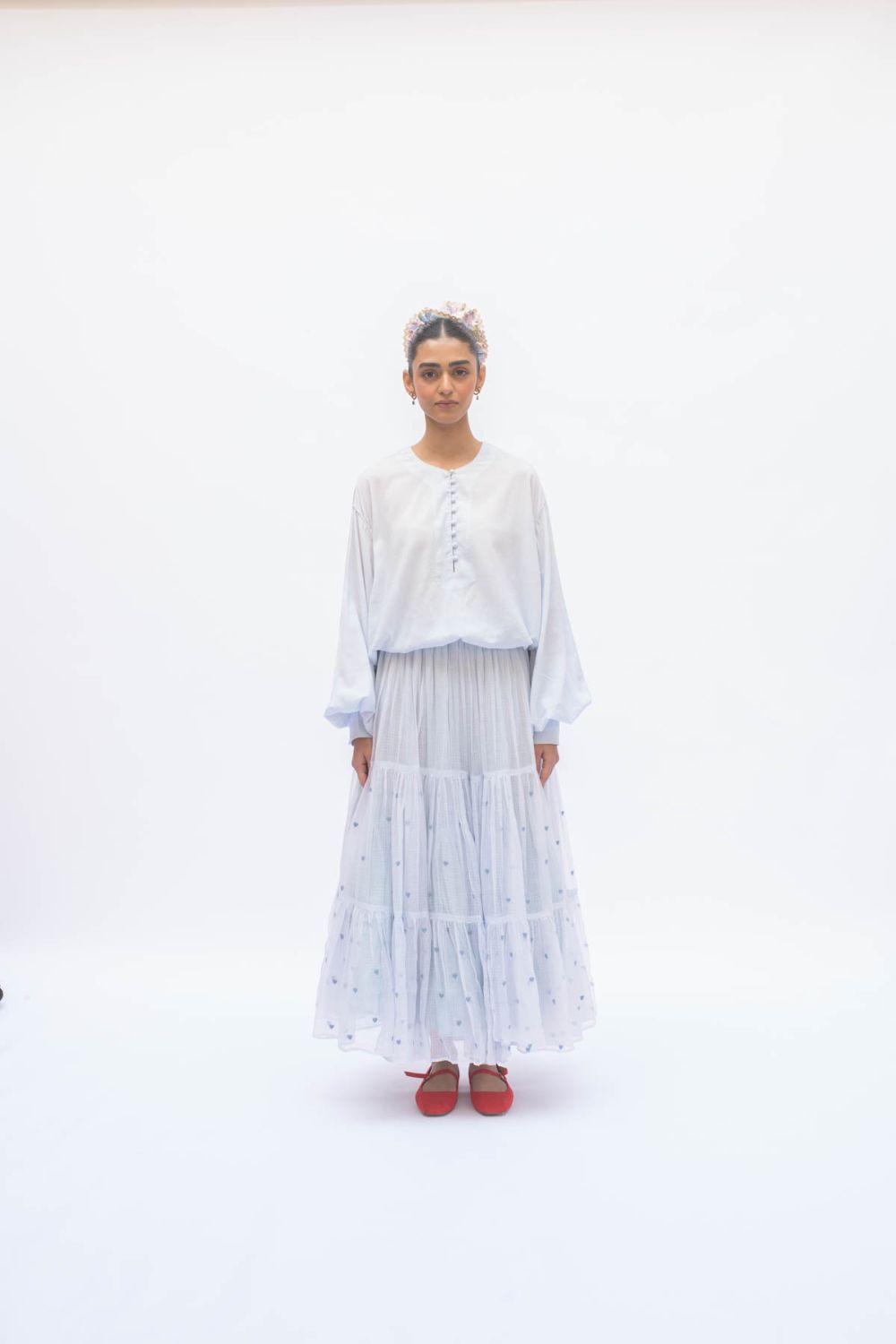 MAYA TOP POWDER BLUE