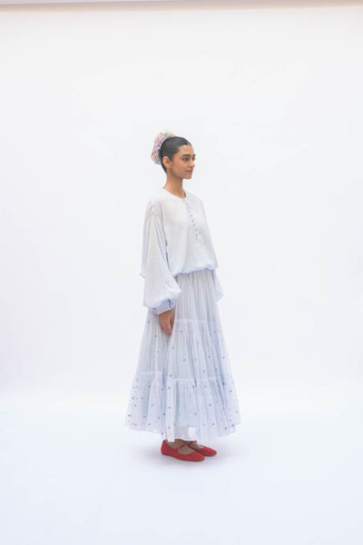 MAYA SKIRT POWDER BLUE