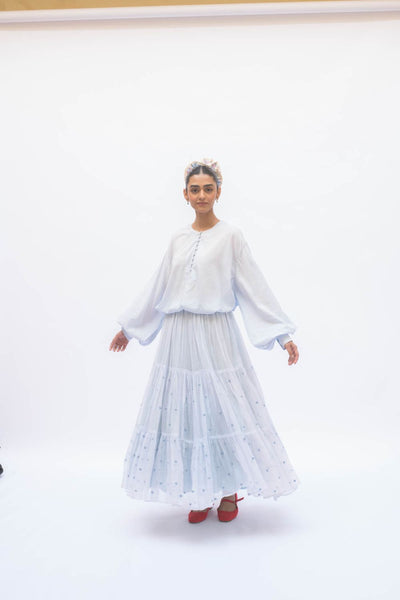 MAYA SKIRT POWDER BLUE