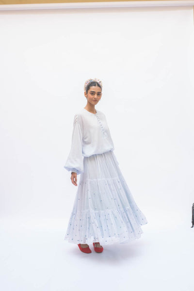 MAYA SKIRT POWDER BLUE