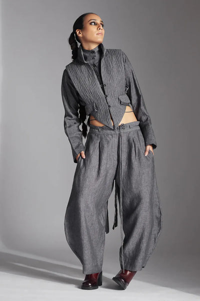 Tuen Jacket in Linen-Grey