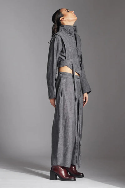 Tuen Jacket in Linen-Grey