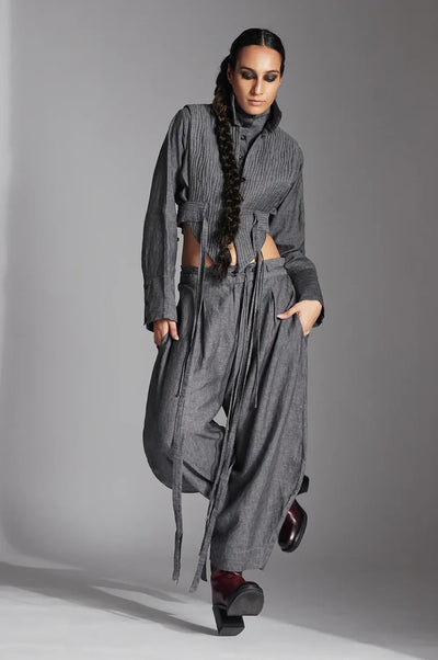 Tuen Jacket in Linen-Grey