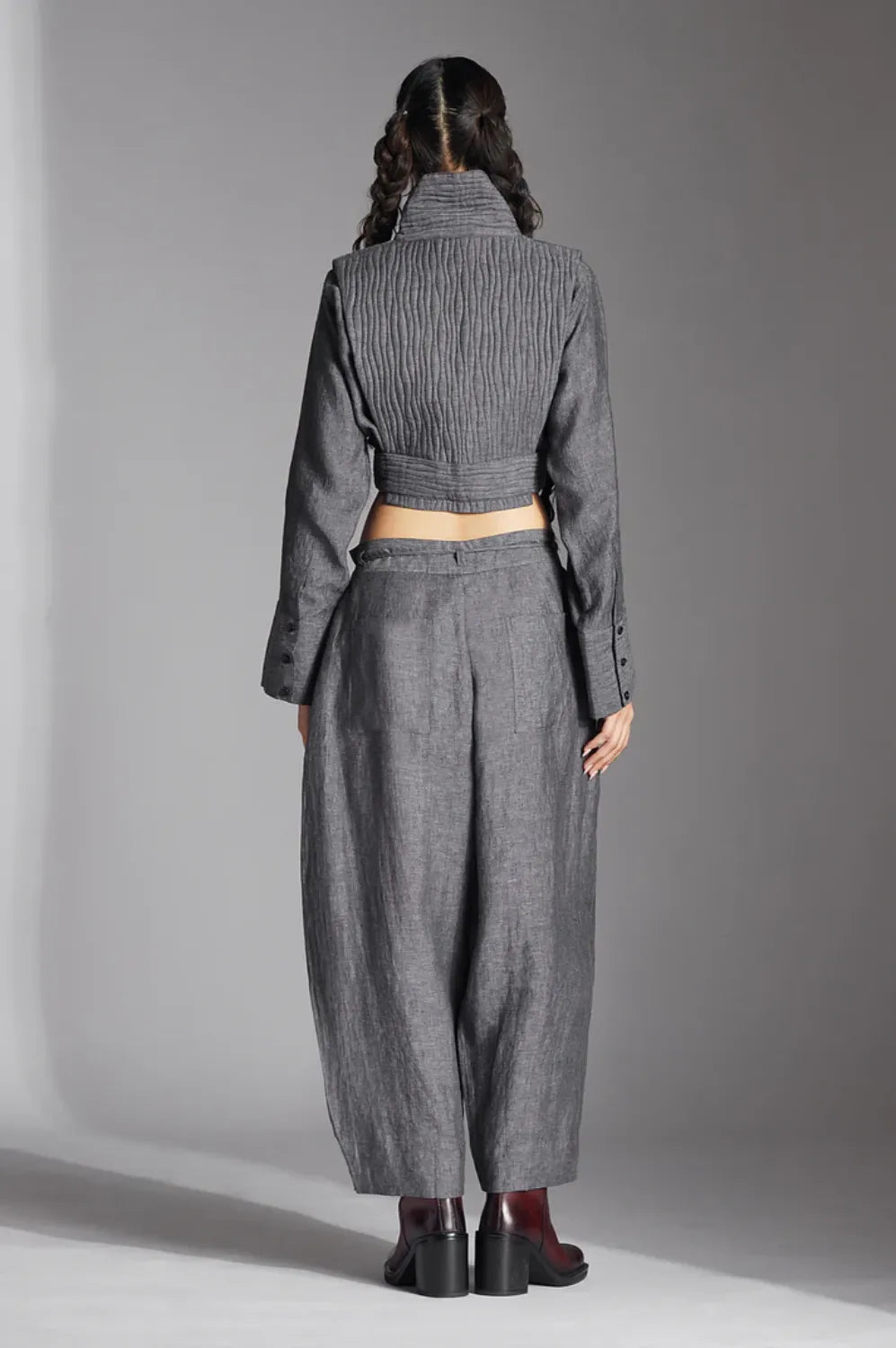 Tuen Jacket in Linen-Grey