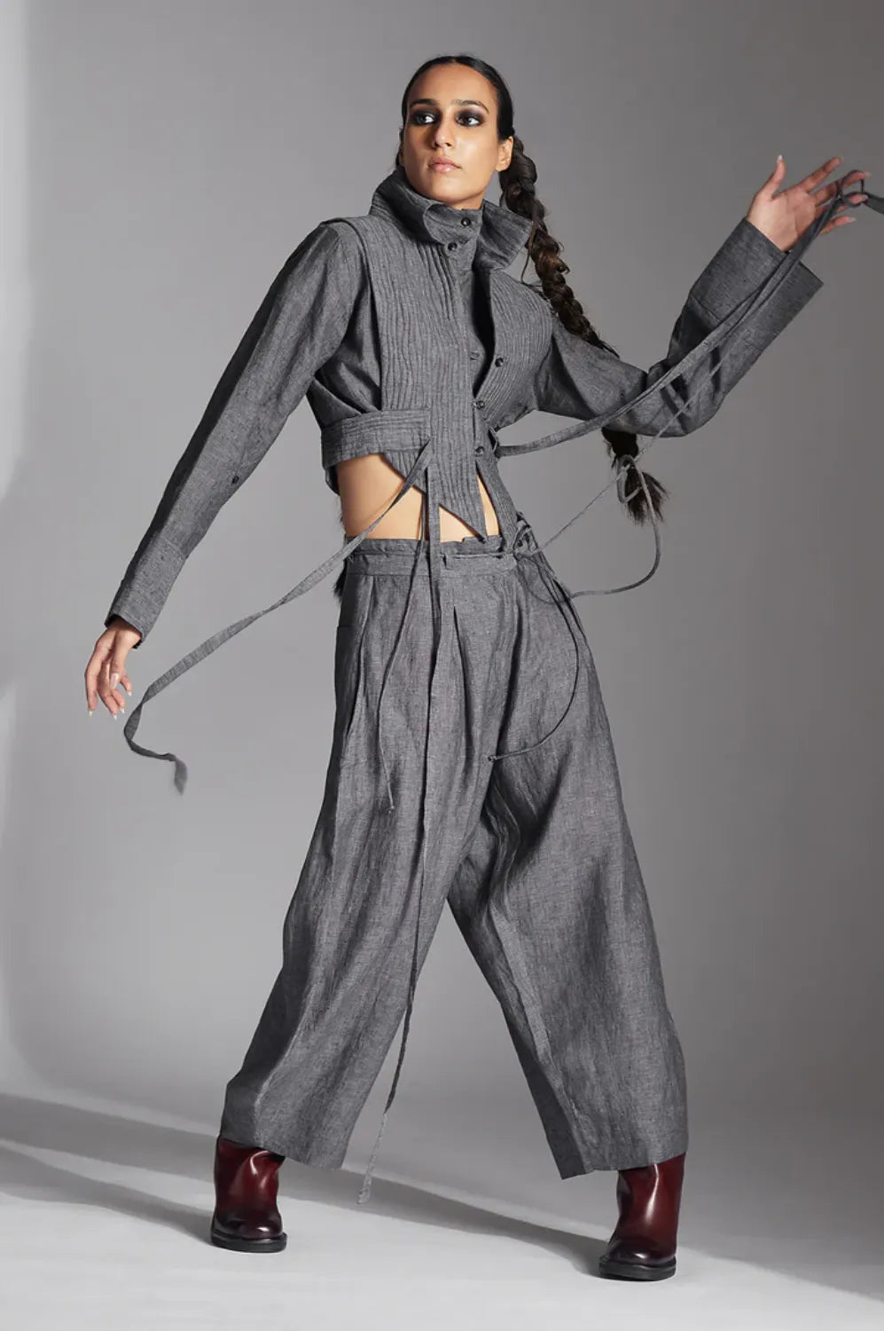 Tuen Jacket in Linen-Grey