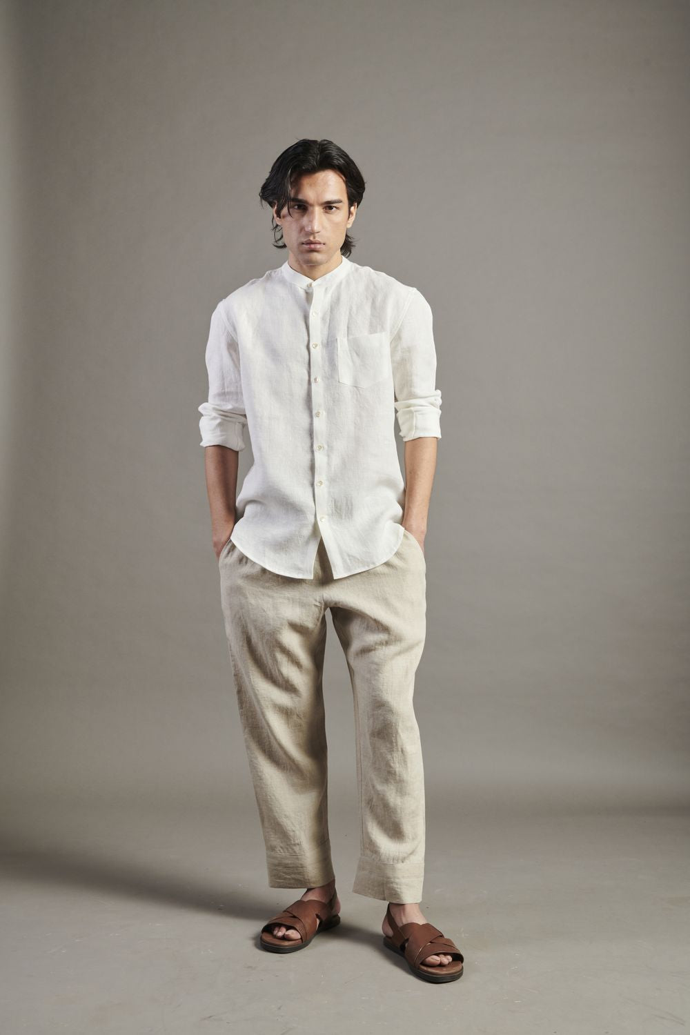 Undyed Linen Lounge Pants