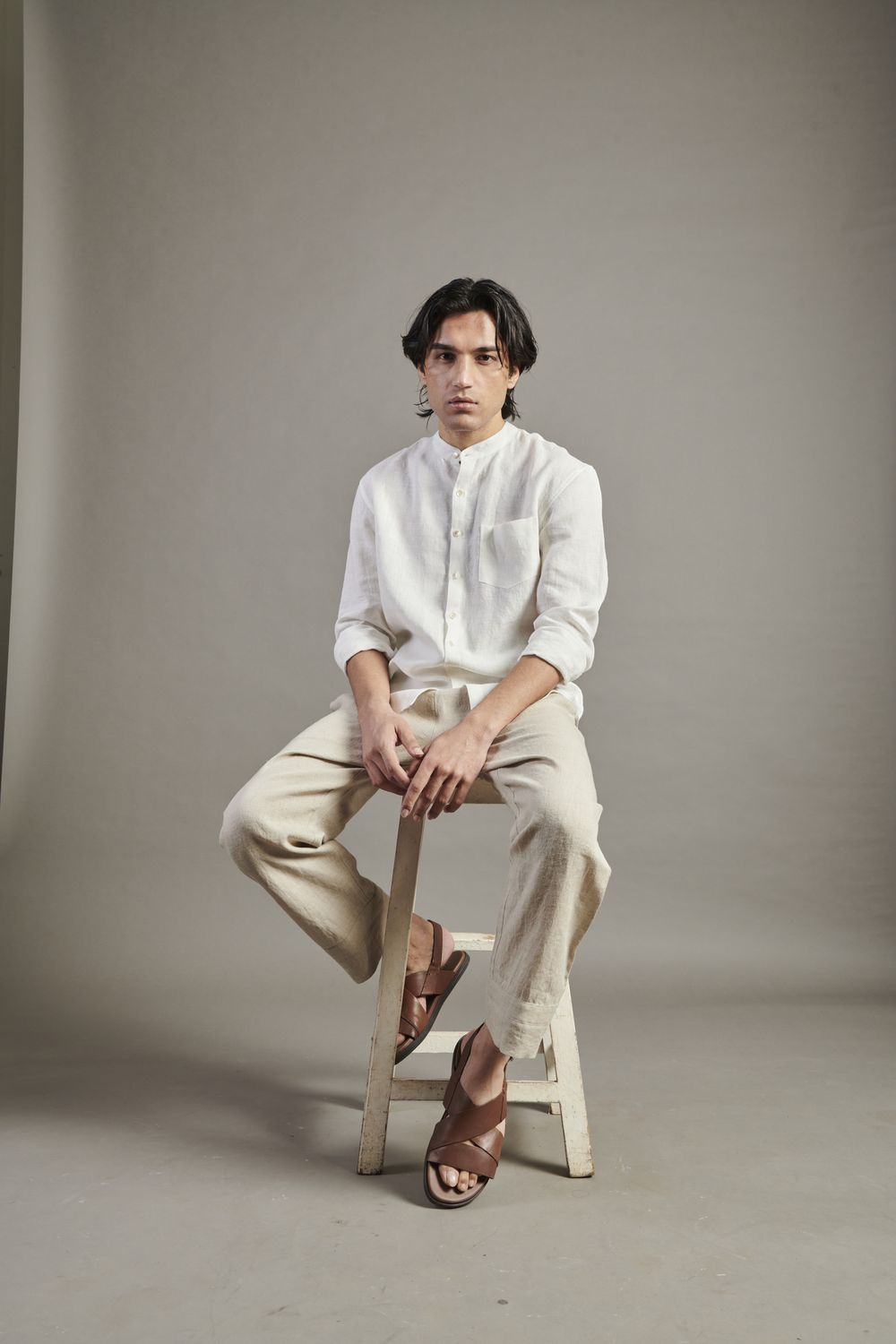 Undyed Linen Lounge Pants