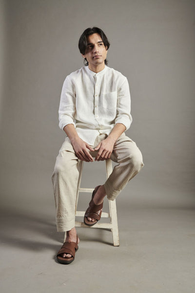 Undyed Linen Lounge Pants