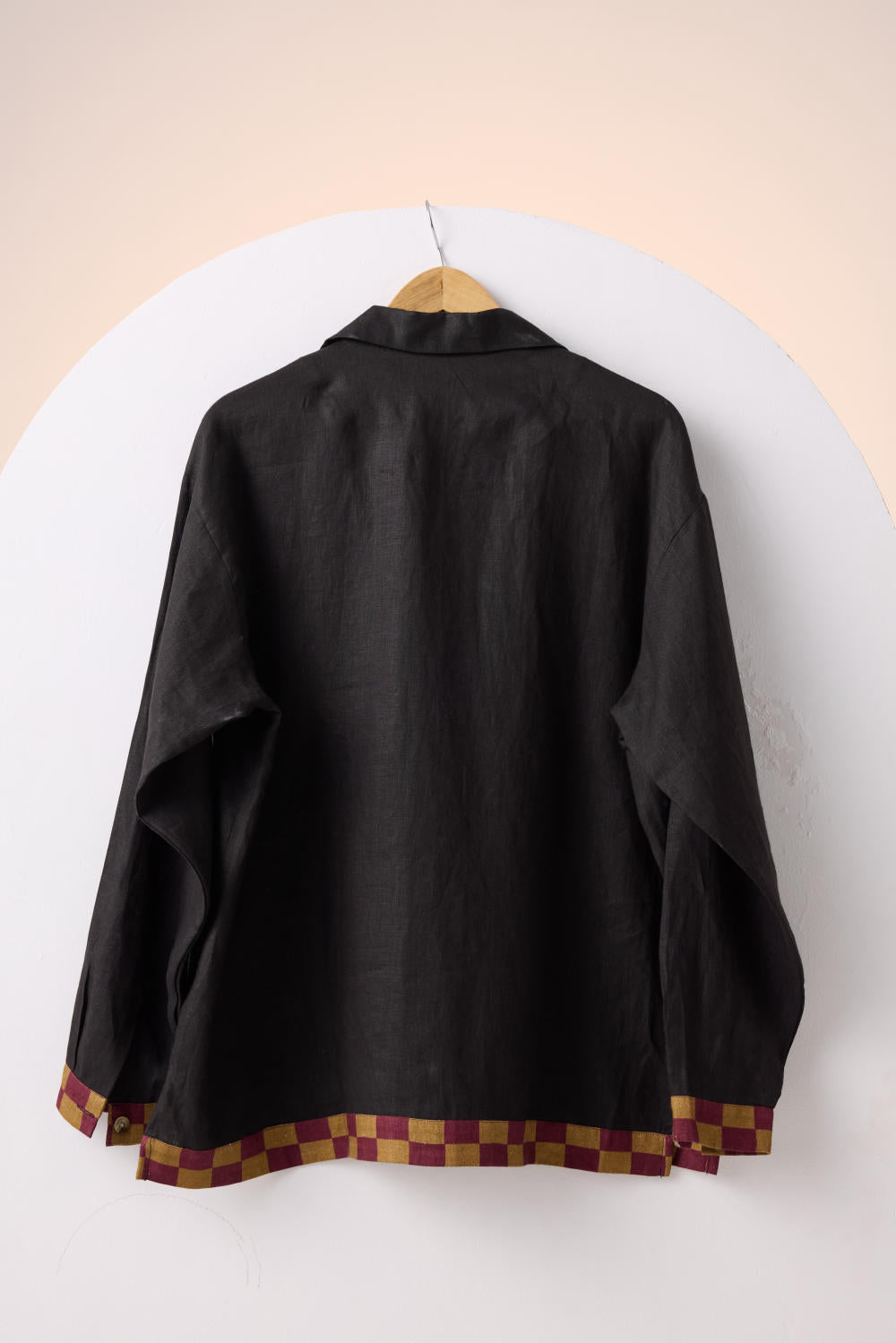 UNISEX OVERSIZED SHIRT -BLACK JUNGLE APPLIQUE
