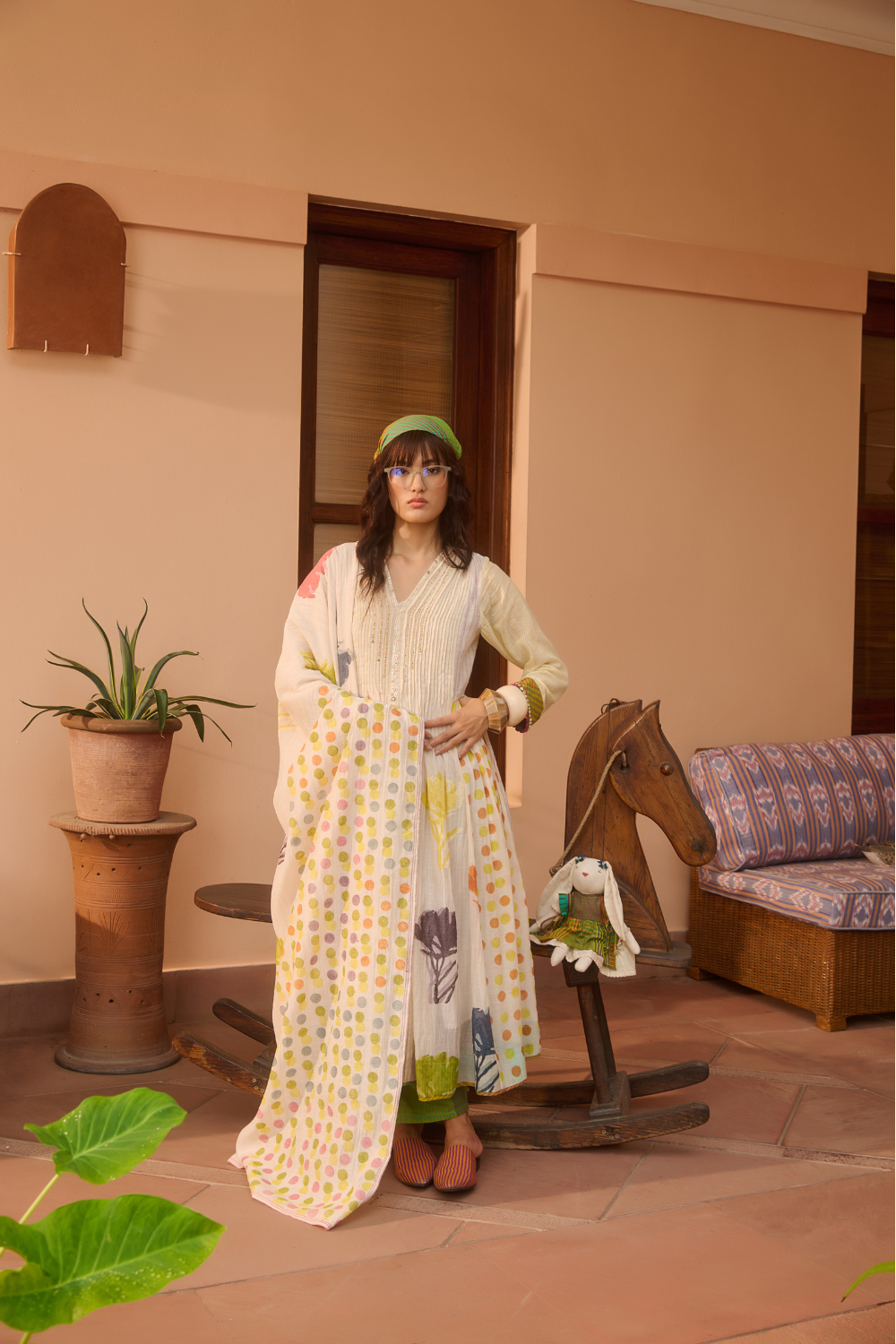 POPPY KURTA-IVORY