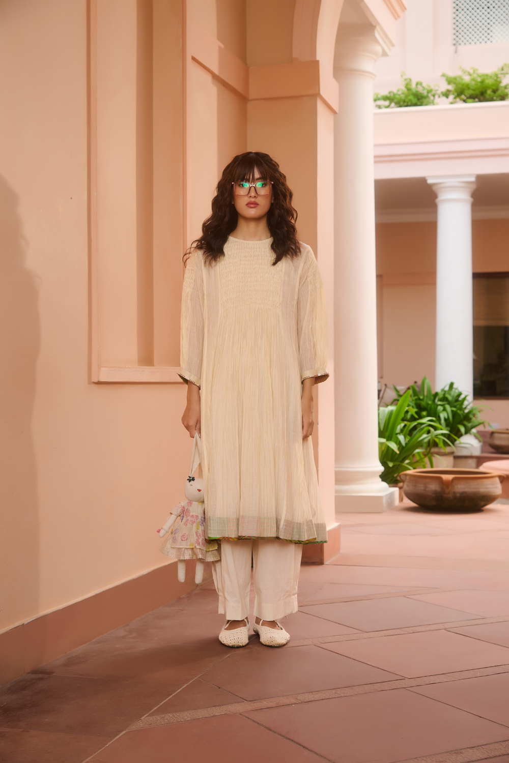 KATIE DRESS-IVORY