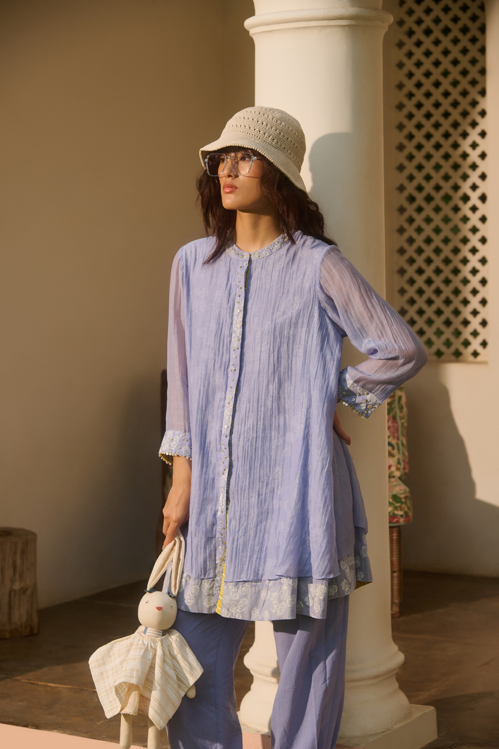 MOLLY DRESS-BLUE