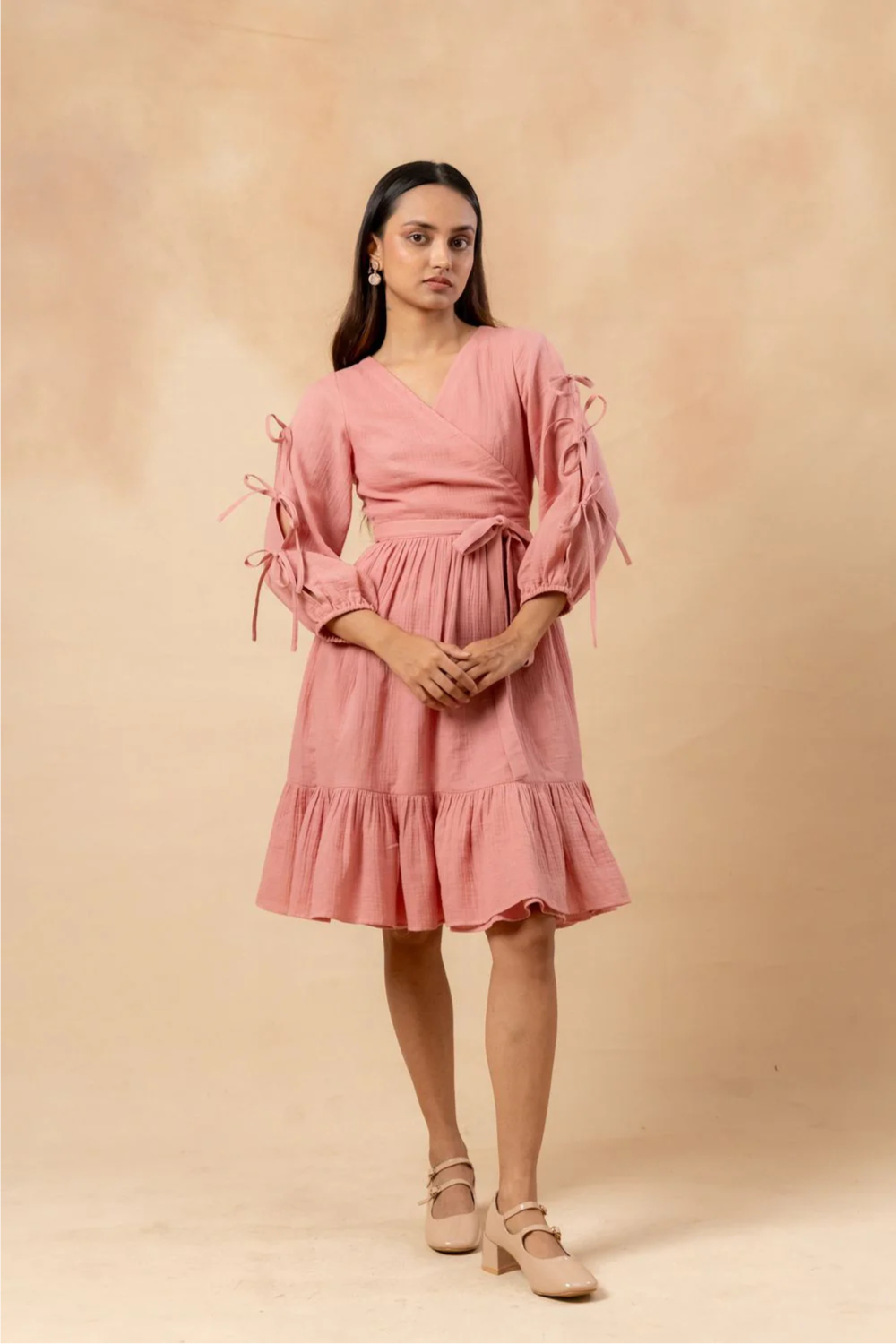 Petal Belted Dress