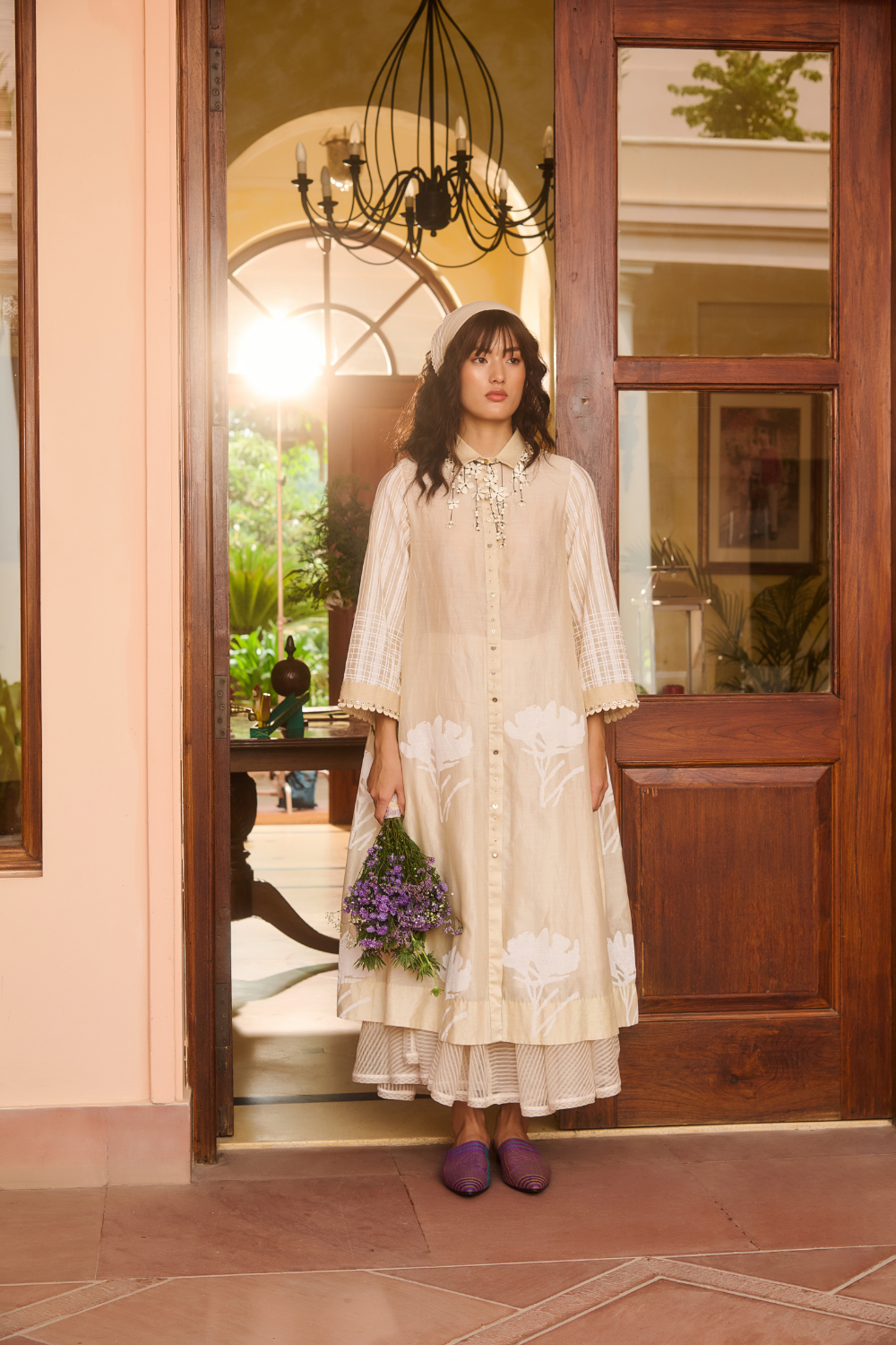 TABBY DRESS-IVORY