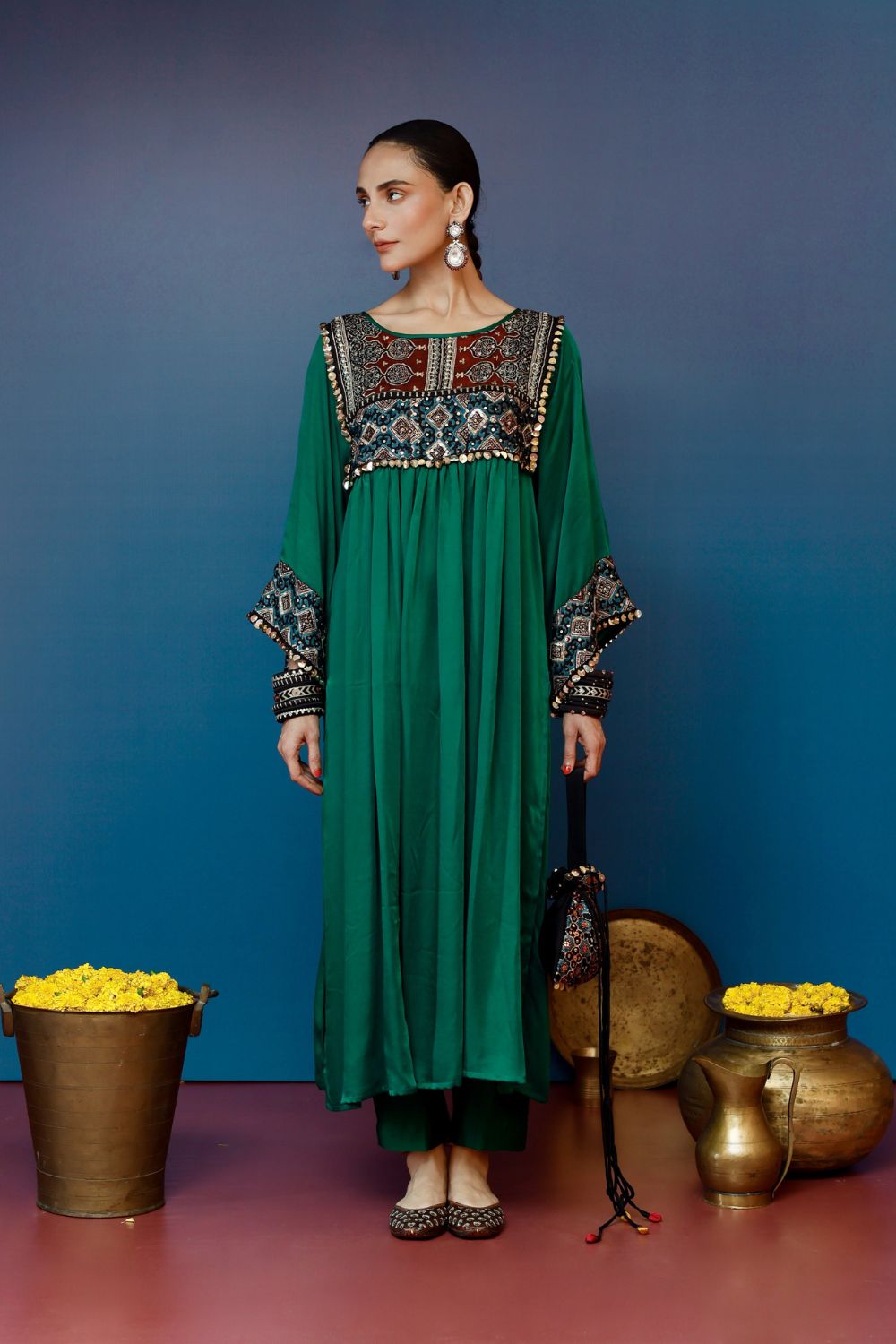 Saundh Green Kurta Set