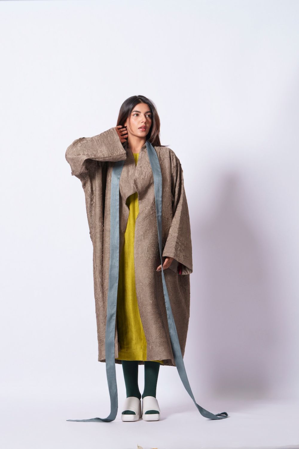 Leaf overlay-Grey + Multi
