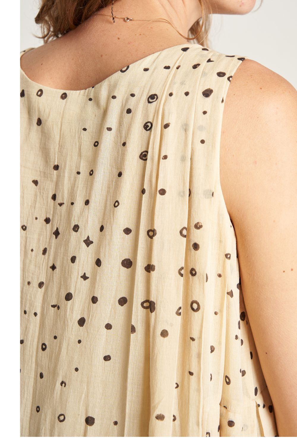 Pleated Cribble Dress