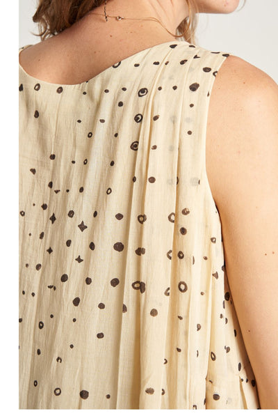 Pleated Cribble Dress