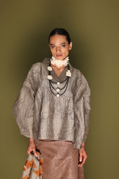 Ripple Top-Grey