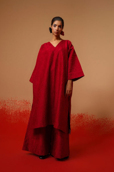 Flow Tunic-Red + Black