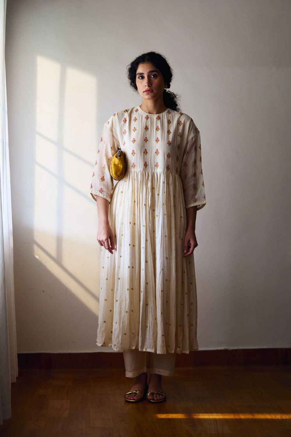 Coral vine kurta set