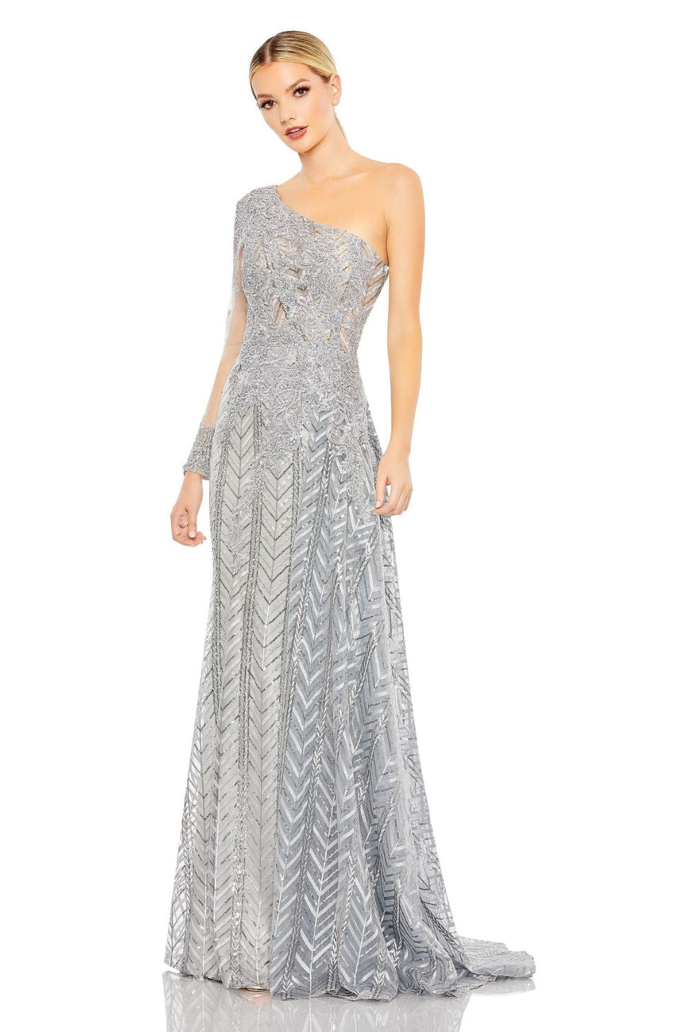 MD-20401 Long Gown-Grey
