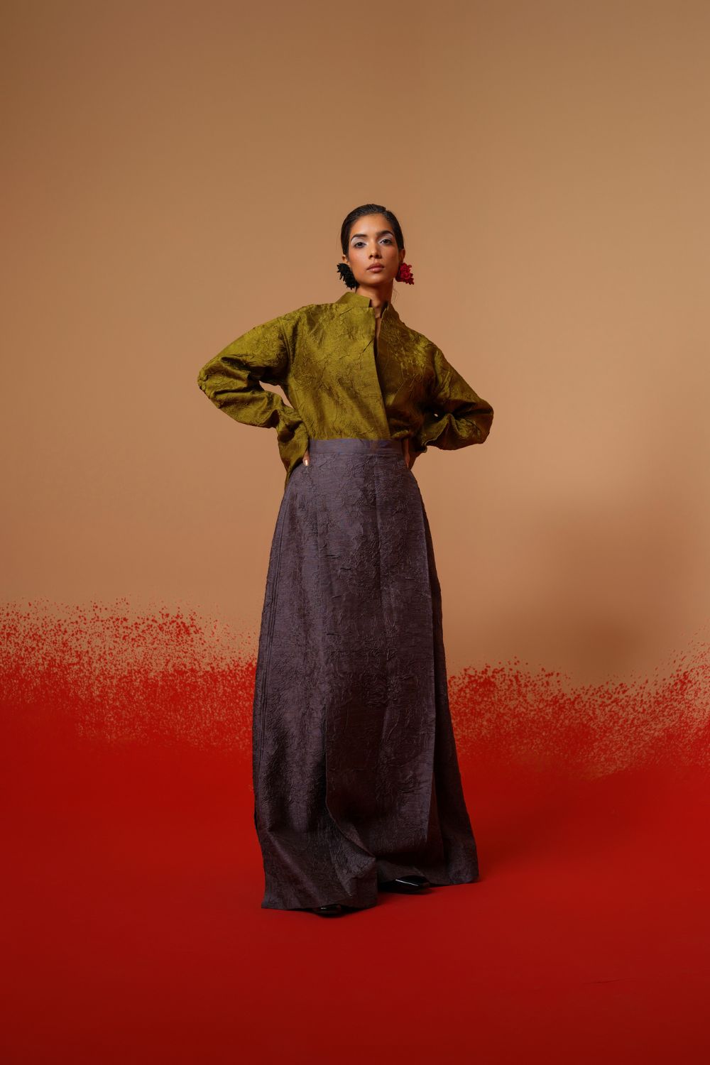 Haze Skirt-Ash Grey