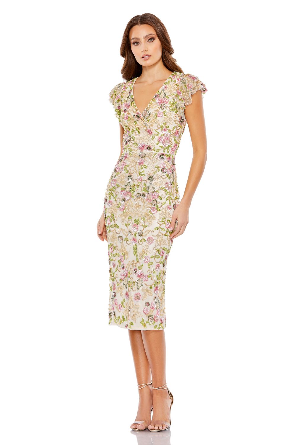 MD-5722 Midi Dress-Off White