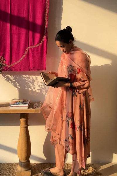 Bloome Old Rose Kurta Set