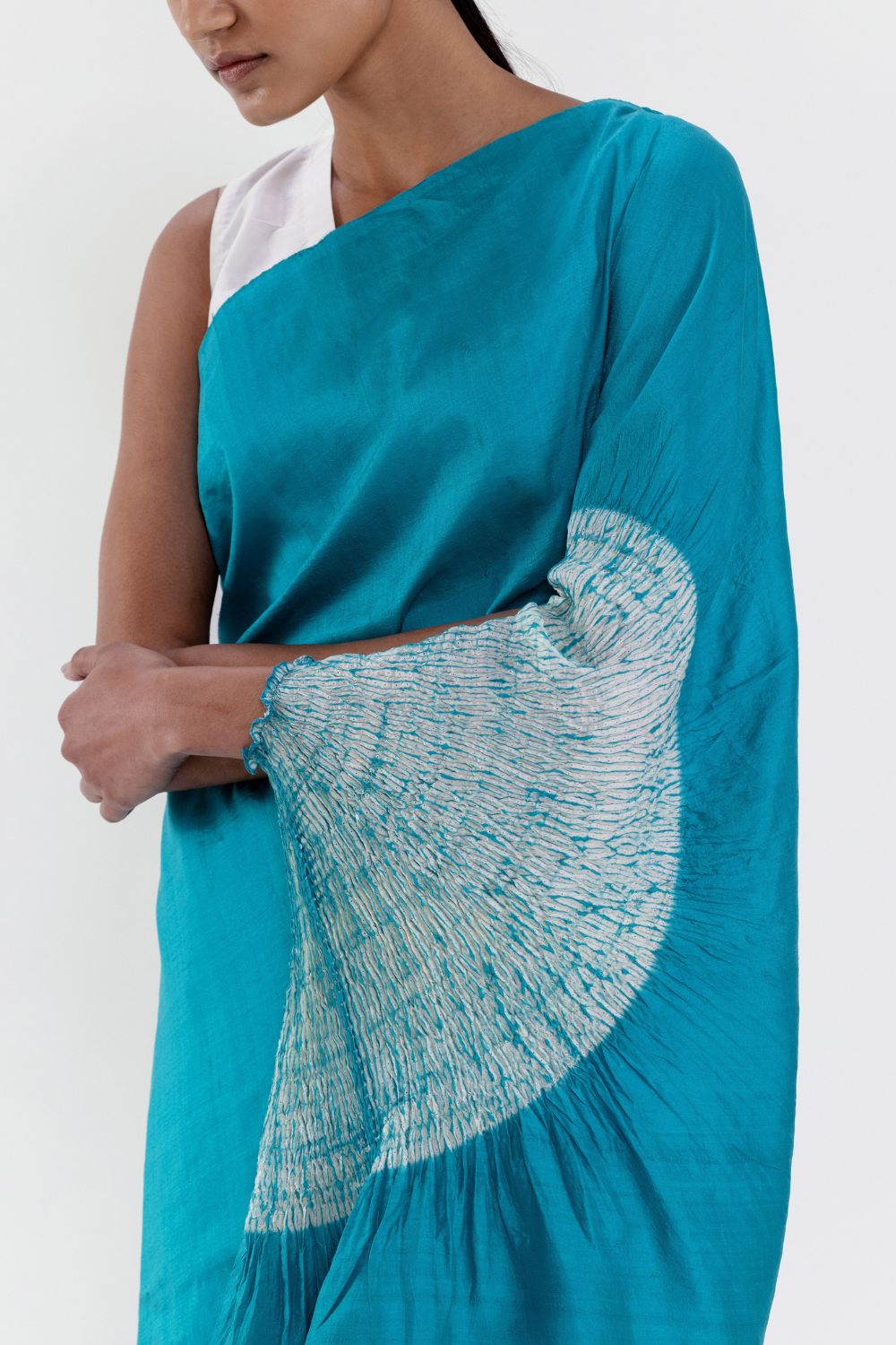 THE HANDSFREE SAREE - BLUE OMBRE