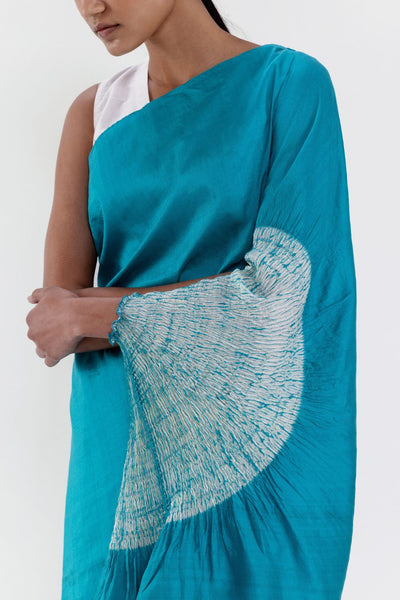 THE HANDSFREE SAREE - BLUE OMBRE
