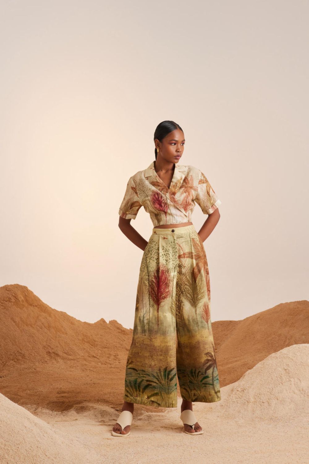 Overlap Crop top-Woods