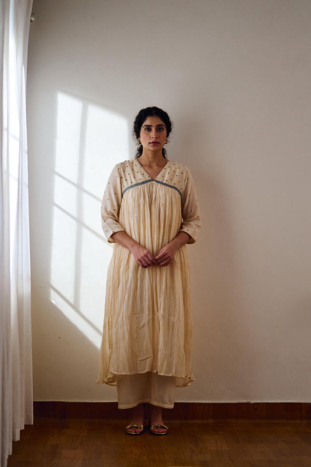 Nyla ivory kurta set