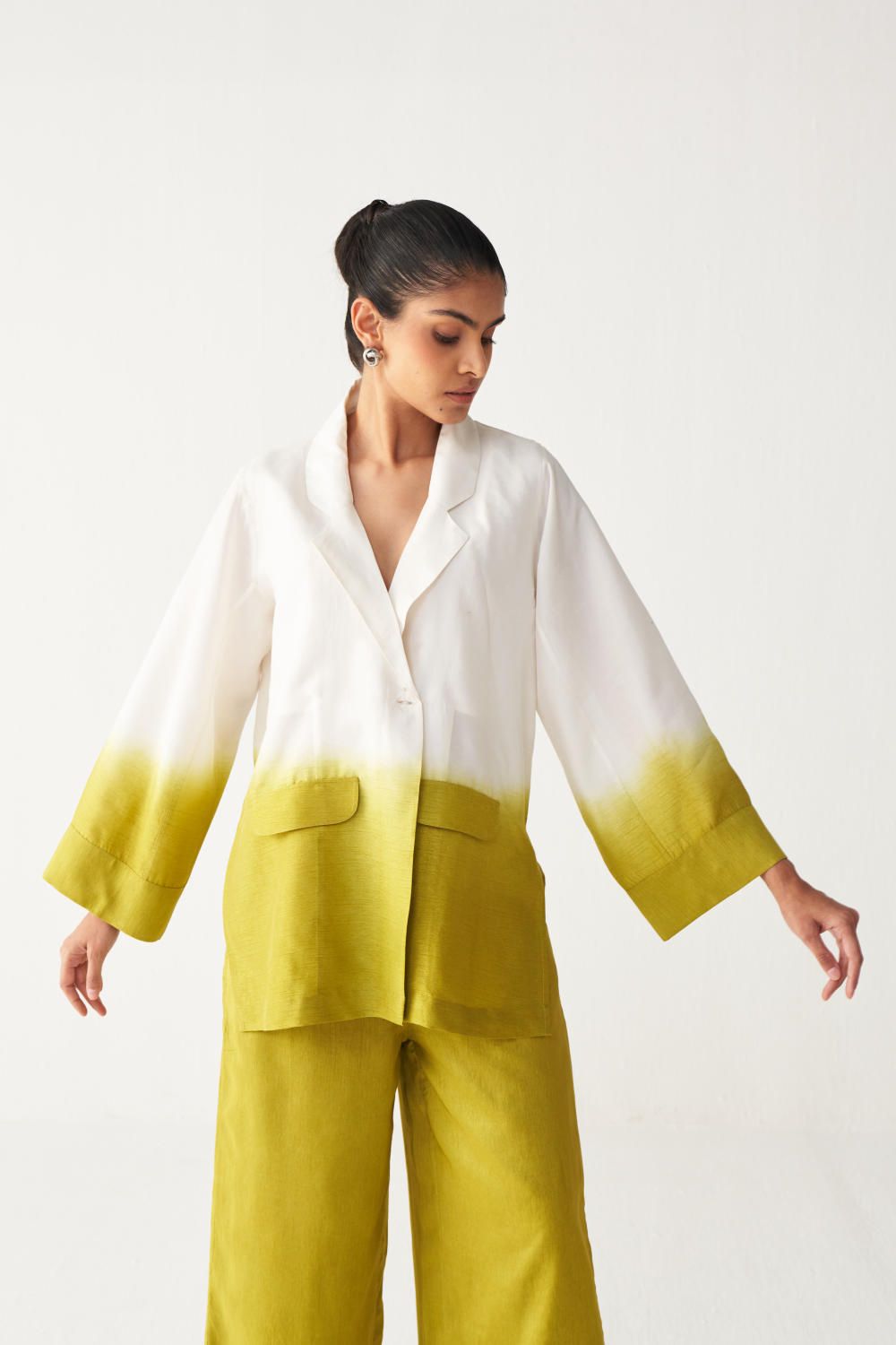 DIP DYE JACKET-LIME