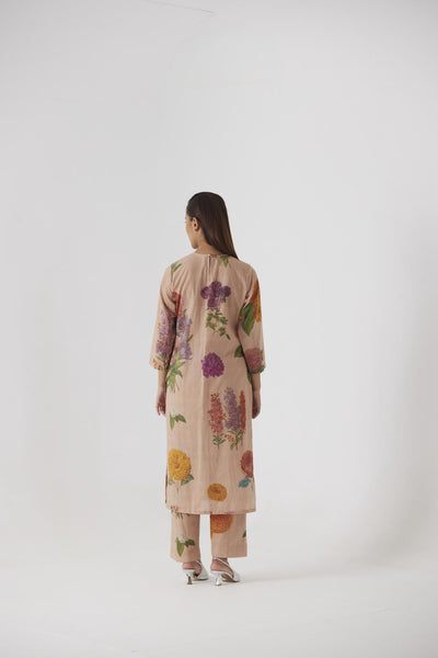 VINTAGE GARDEN LONG KURTA SET