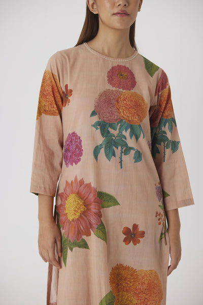 VINTAGE GARDEN LONG KURTA SET