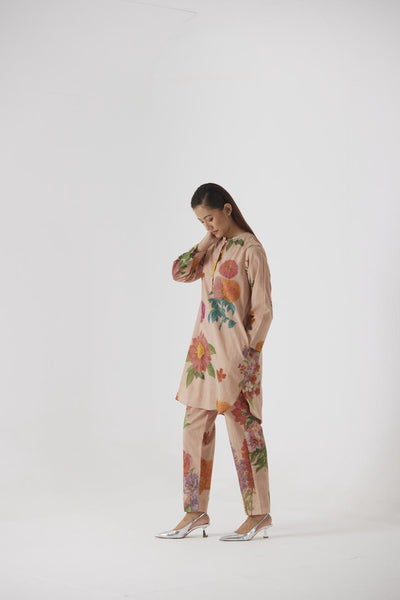 VINTAGE GARDEN SHORT KURTA SET