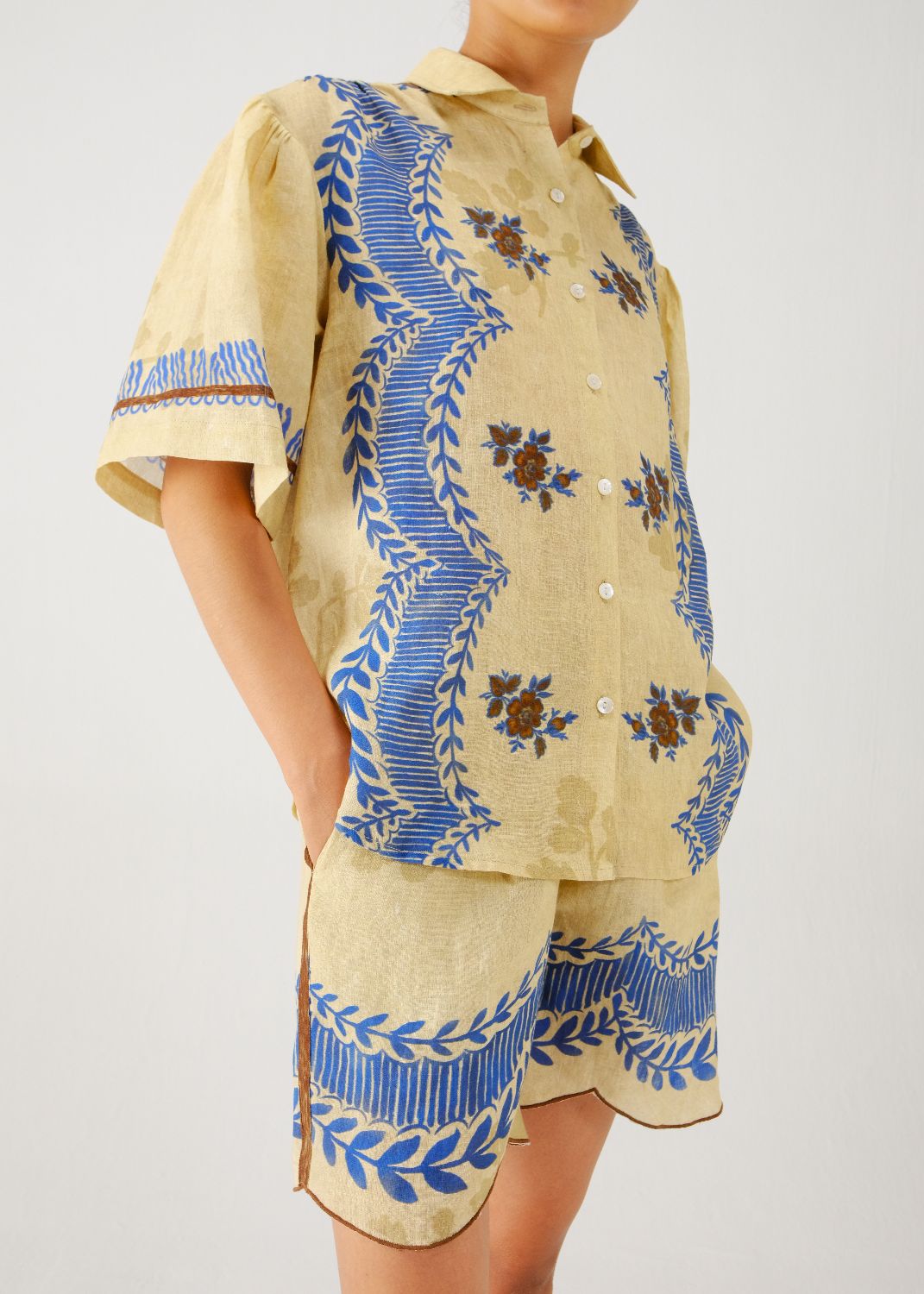 Victorian shirt-Bluebell